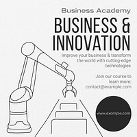 Business innovation Instagram post template