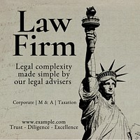 Law firm Instagram post template