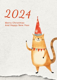 Christmas & new year poster template and design
