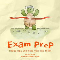 Exam preparation Instagram post template