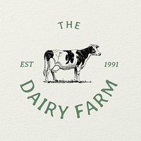 Dairy farm logo template