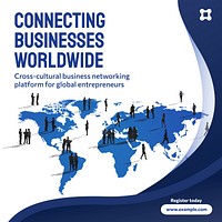 Business connection Instagram post template