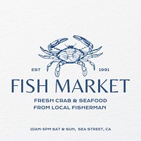 Fish market Instagram post template