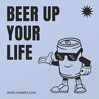 Beer Instagram post template