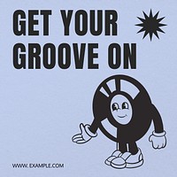 Dance  groove Instagram post template