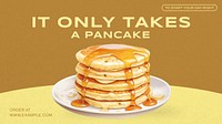 Pancakes blog banner template