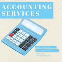 Accounting services Instagram post template