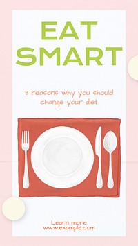 Change your diet Instagram story template