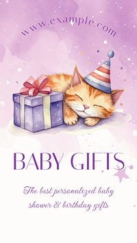 Baby gifts Instagram story template