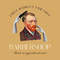 Barbershop Instagram post template