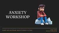 Anxiety workshop blog banner template