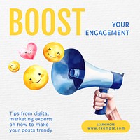 Digital marketing Instagram post template