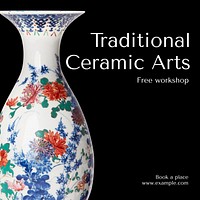 Ceramic arts Instagram post template