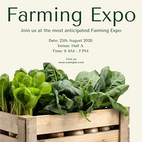 Farming expo Instagram post template