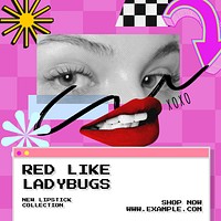 Lipstick Instagram post template