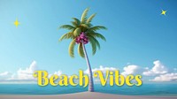 Beach Vibes blog banner template