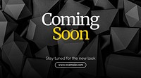 Coming soon blog banner template