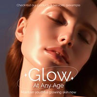 Aging skin treatment Instagram post template