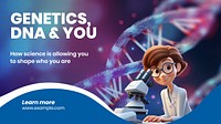 DNA test blog banner template