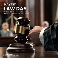 Law day Facebook post template