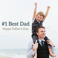 Father's day Instagram post template