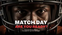 Match day blog banner template