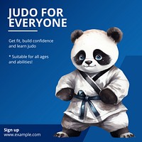 Judo for everyone Instagram post template