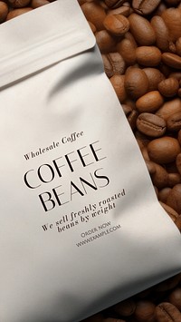 Coffee beans Instagram story template