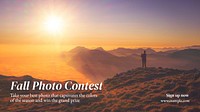 Fall photo contest blog banner template