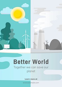 Better planet poster template