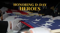 D-Day heroes blog banner template