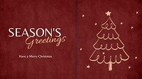 Season's greetings blog banner template