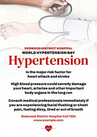 Hypertension poster template