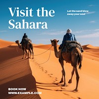 Visit Sahara Instagram post template