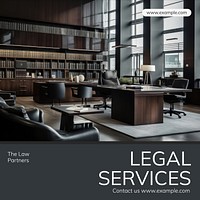 Legal services Instagram post template