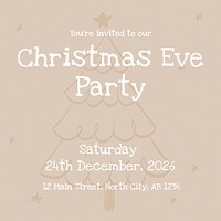Christmas eve party Instagram post template