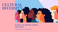 Cultural diversity blog banner template