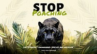 Stop poaching  blog banner template