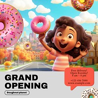 Grand opening Instagram post template