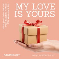 Valentine's day package Facebook post template