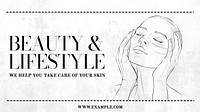 Beauty & lifestyle blog banner template