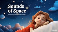 Space playlist blog banner template