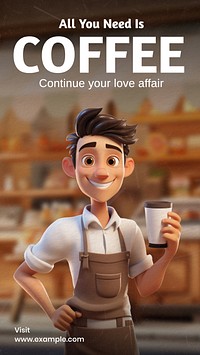 Coffee Instagram story template