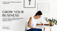 Grow your business blog banner template