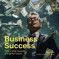 Business success Instagram post template