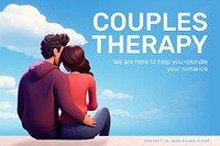Couple therapy banner template