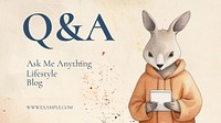 Questions & answers blog banner template