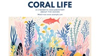 Coral life blog banner template
