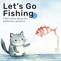 Fishing Instagram post template