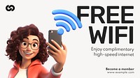 Free wifi blog banner template